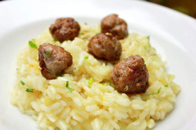 Risotto con salsiccia