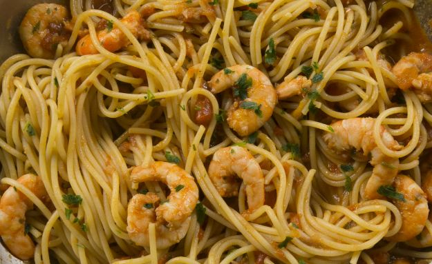 SPAGHETTI CON GAMBERI