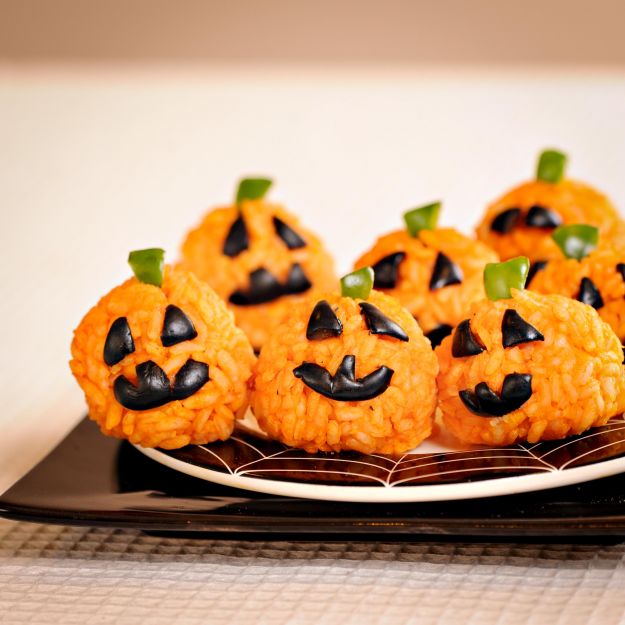 Zucche di riso per Halloween