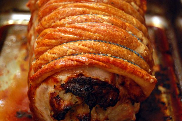 arrosto di maiale al latte e spezie