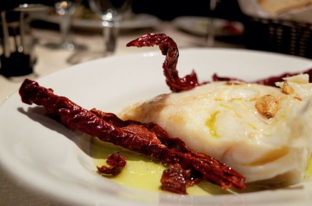 Baccalà con i peperoni cruschi