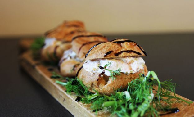 bignè salmone