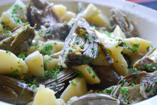 carciofi patate forno