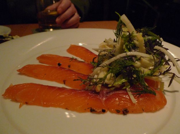 Carpaccio di salmone alle mele
