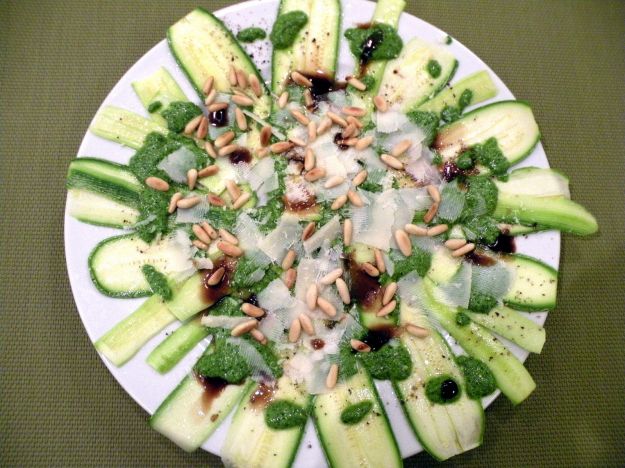 carpaccio di zucchine