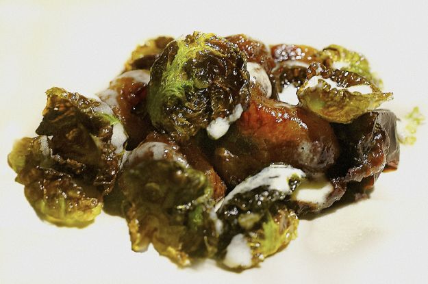 Cavoletti di Bruxelles e castagne
