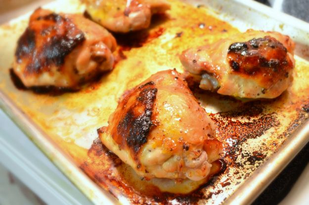 Cosce di pollo con aglio