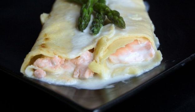 Crepes al salmone