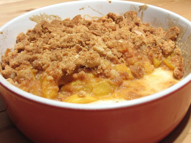 crumble alle pesche