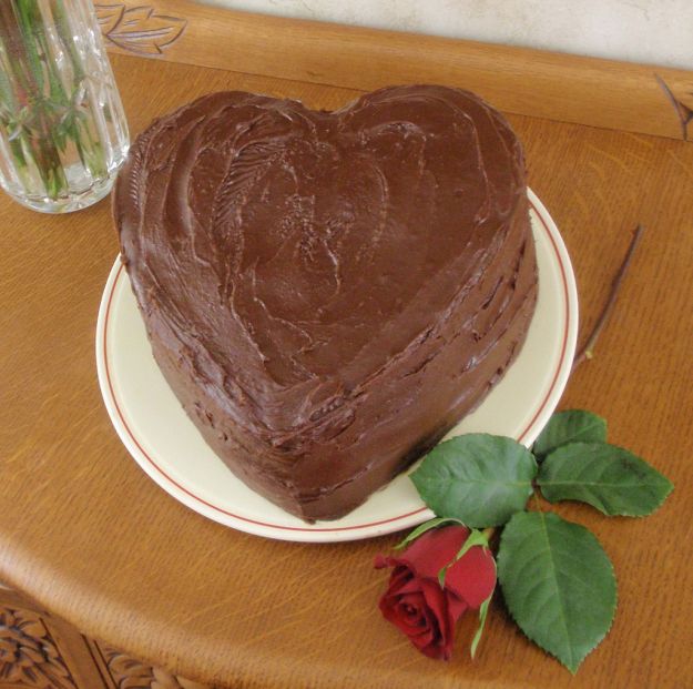 cuore di cioccolato alla panna