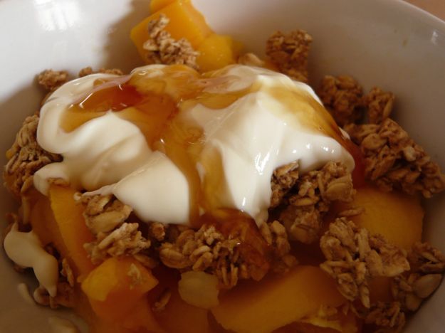 Fruit and yogurt