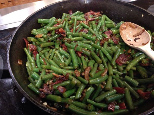 fagiolini con pancetta 1