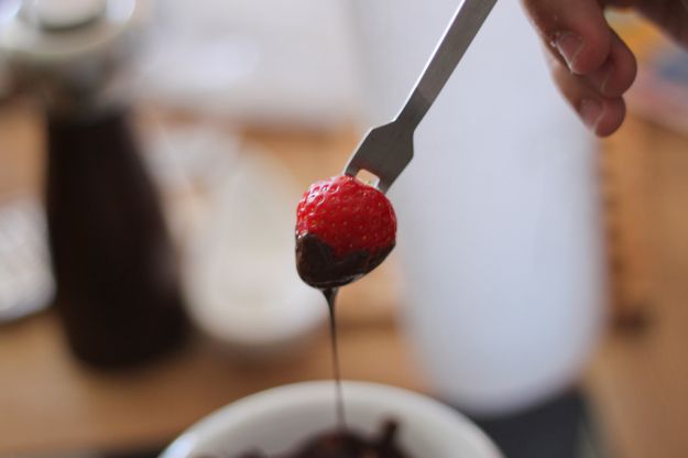 fragole con il cioccolato