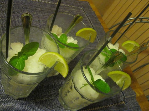 granita al limone