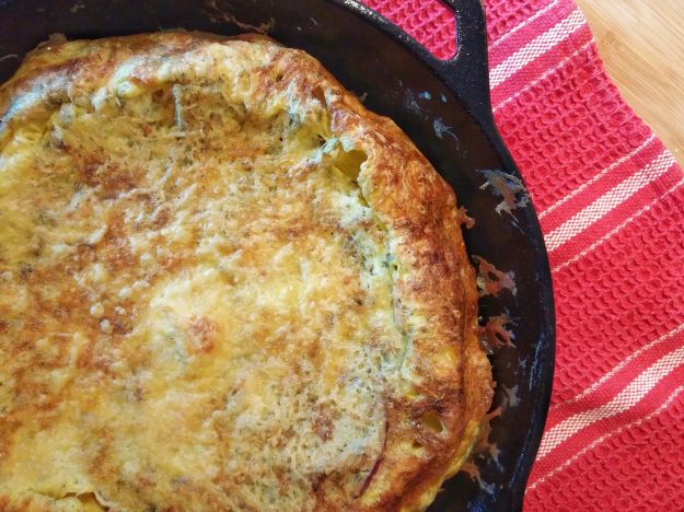 Gratin di carciofi, porri e patate