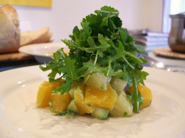 insalata pompelmo e rucola