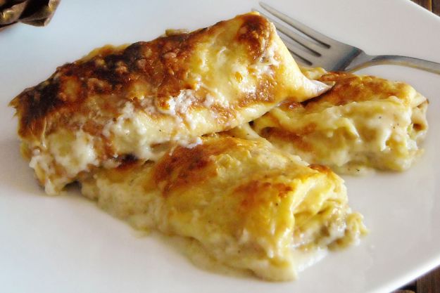 Lasagne con formaggio e noci senza besciamella