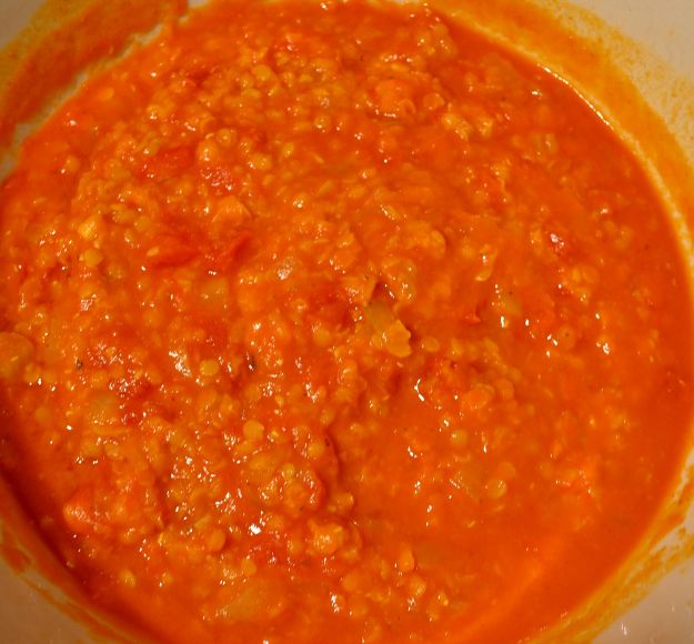 Lenticchie rosse al curry