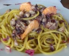 linguine gamberi radicchio