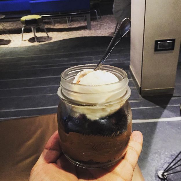 Mousse di nutella e amaretti