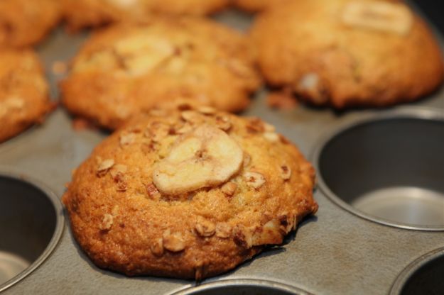 Muffin senza glutine alla banana e noci