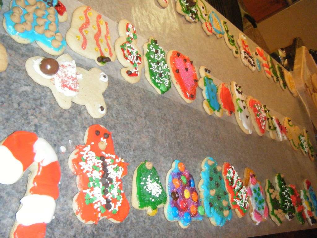 Biscotti di Natale colorati