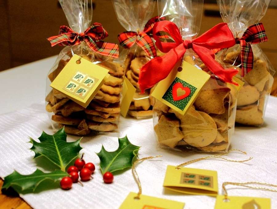 Biscotti di Natale confezionati