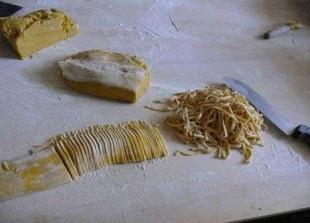 pasta fresca per il pranzo di natale