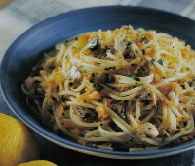spaghetti alle alici fresche