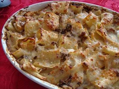 pasta al forno con radicchio