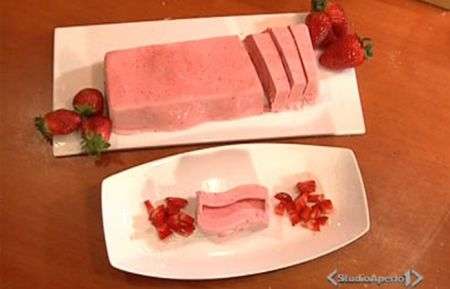 Gelato panna e fragola