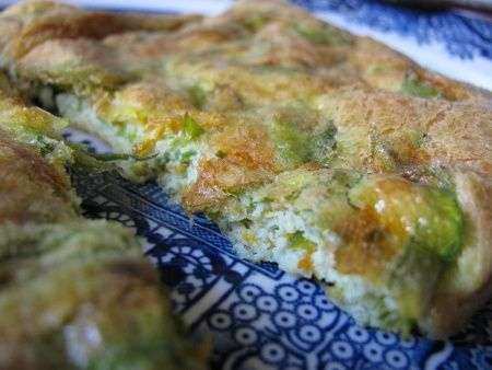 Fiori di zucca in pastella cotti al forno