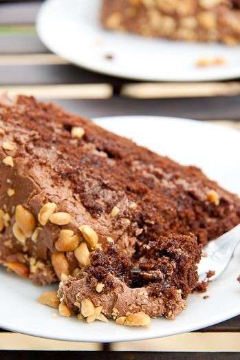 Torta al cioccolato con burro di arachidi