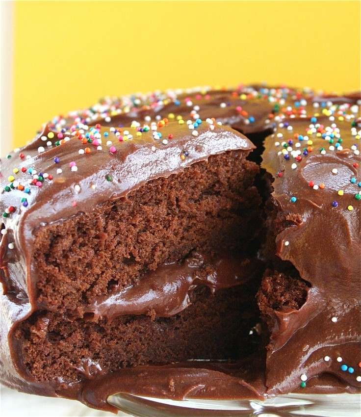 Torta al cioccolato con crema di burro al cacao