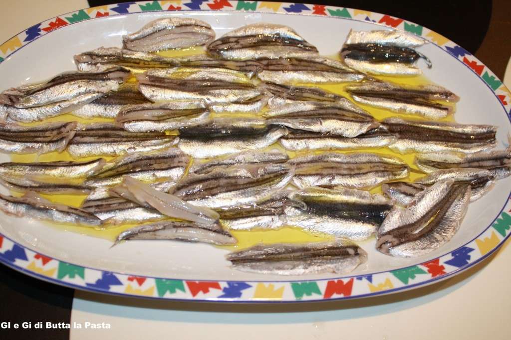 Alici surgelate e poi marinate