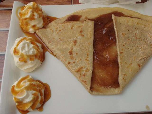 Crepes con marmellata di marroni