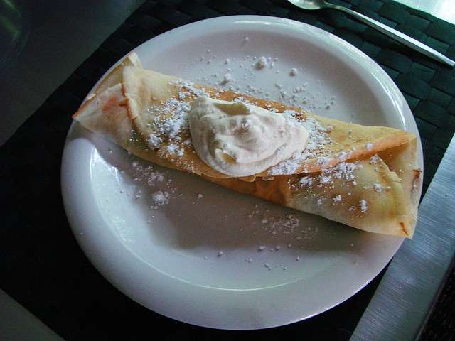Crepes con panna