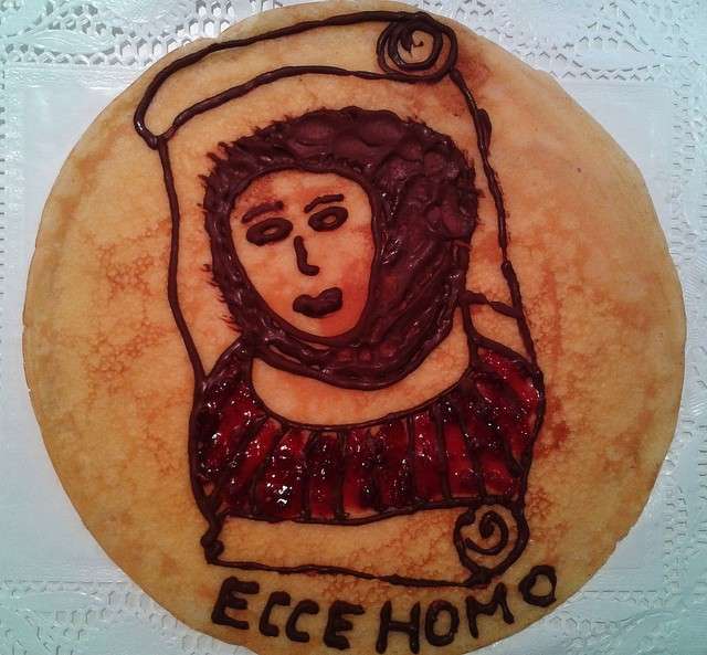 Crepes dolce Ecce Homo restaurato