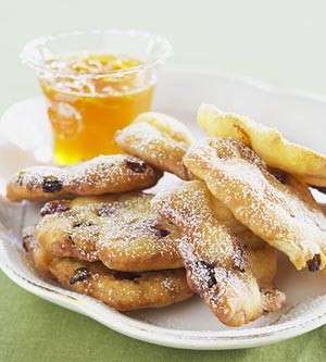 Frittelle con l'uvetta