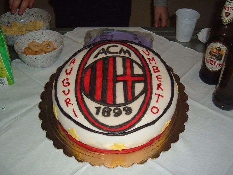 Decorazioni per torte del Milan