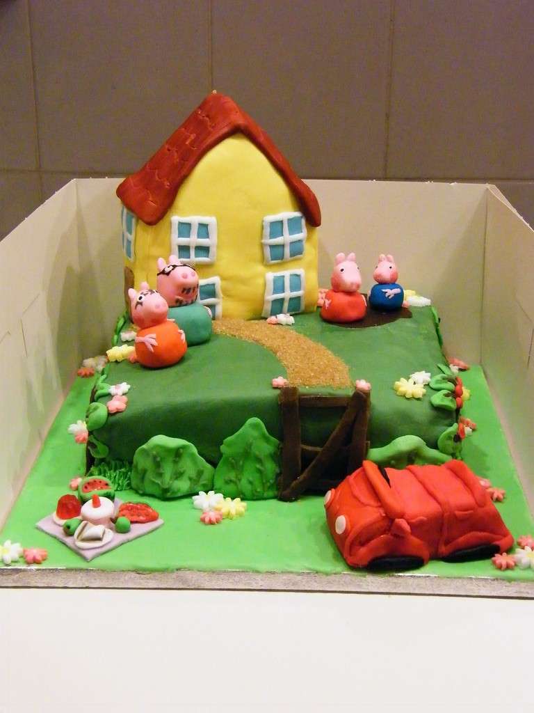 Torta casa di Peppa Pig