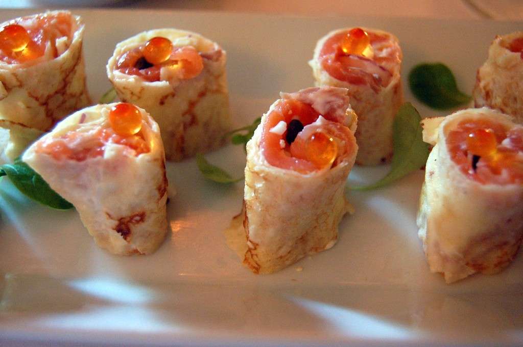Crepes al salmone