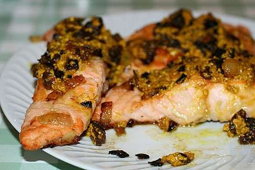 Salmone al curry