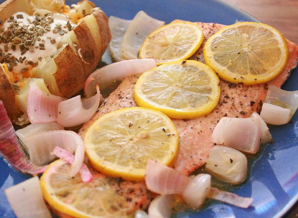 Salmone al limone
