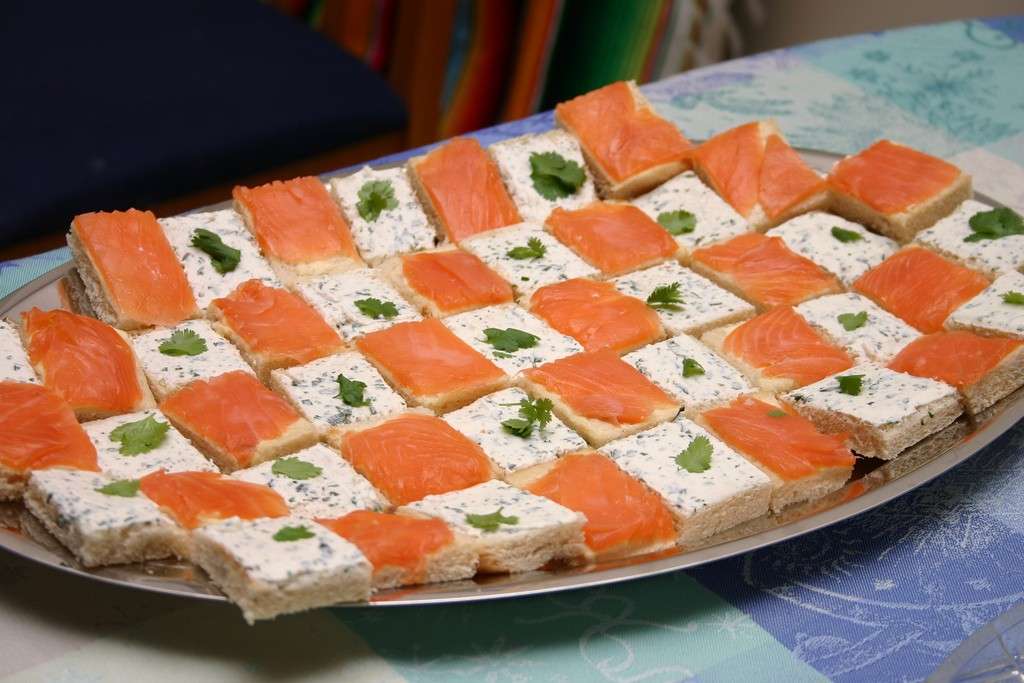 Tartine di salmone