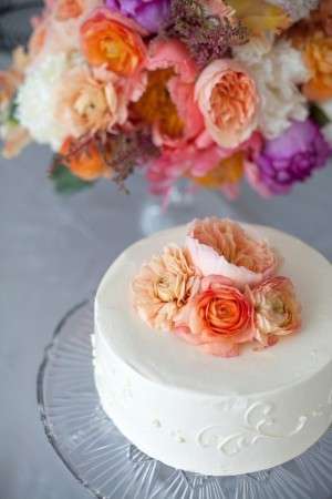 Torta con i fiori facile