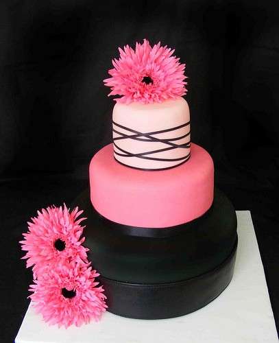 Torta con i fiori fashion
