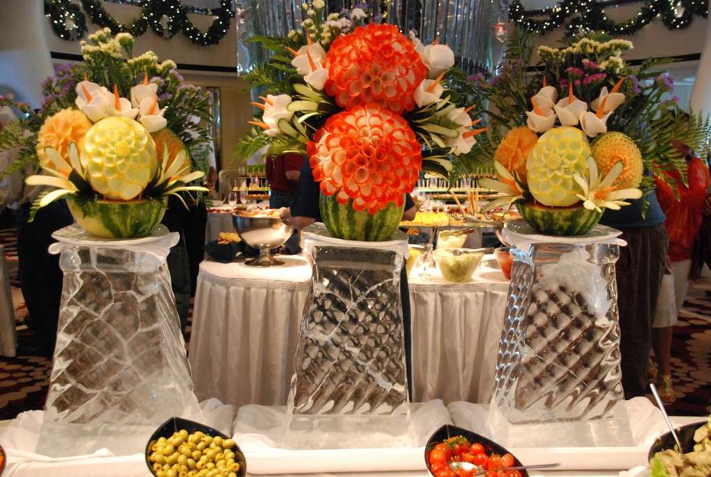 Decorazioni con frutta cinesi