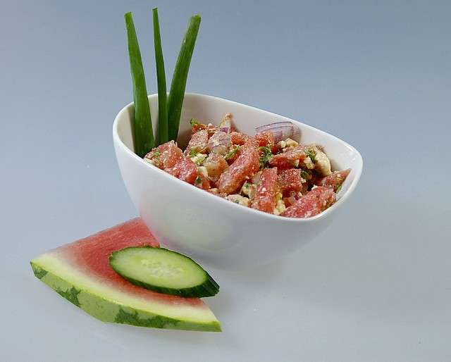 Insalata di anguria, piatto estivo insolito