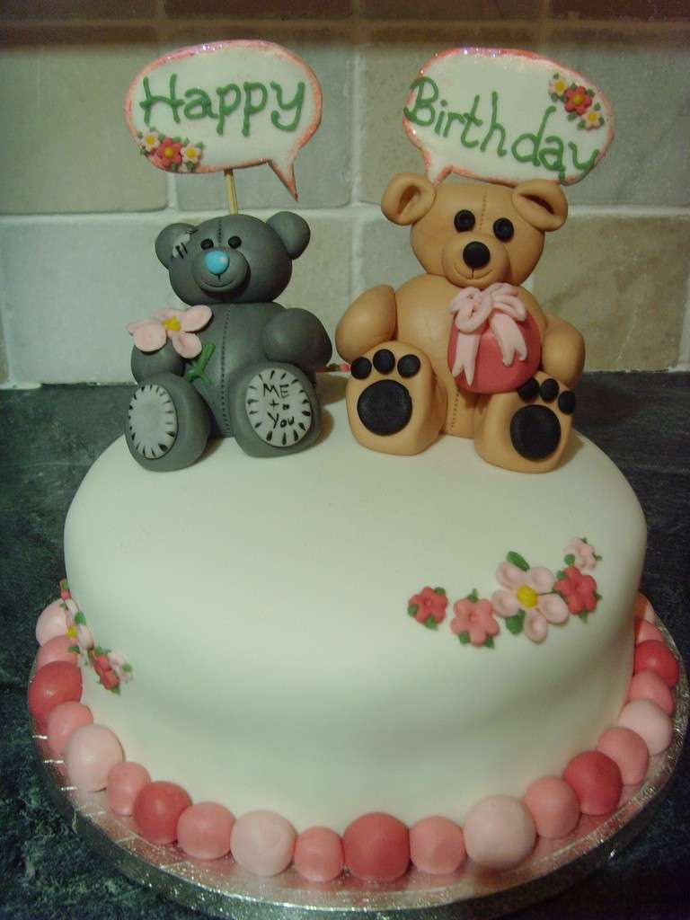 Torta di compleanno con i Teddy Bears